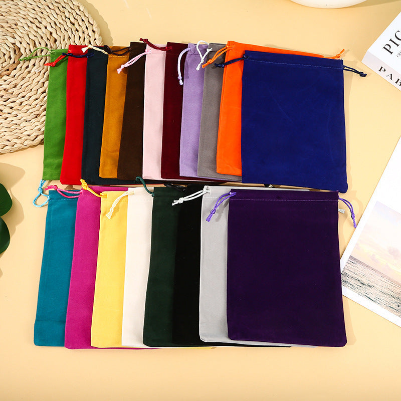 Flannel Drawstring Jewelry Storage Bag