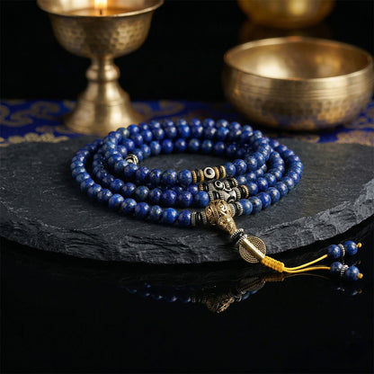 Kyimolung Lapis Lazuli Mala - 108 Prayer Beads for Meditation