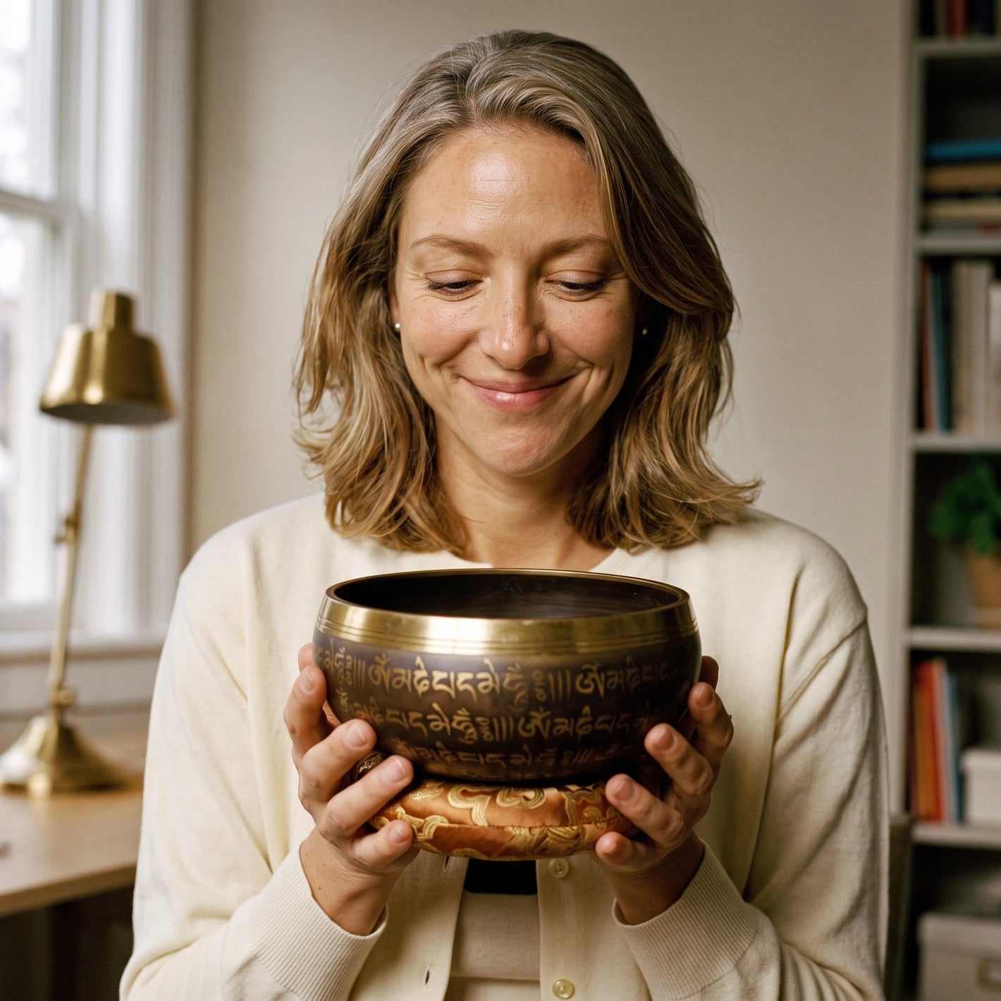 Scripture-Dark singing bowl PDP 02c_testimonial_amanda_lewis.with_bowl